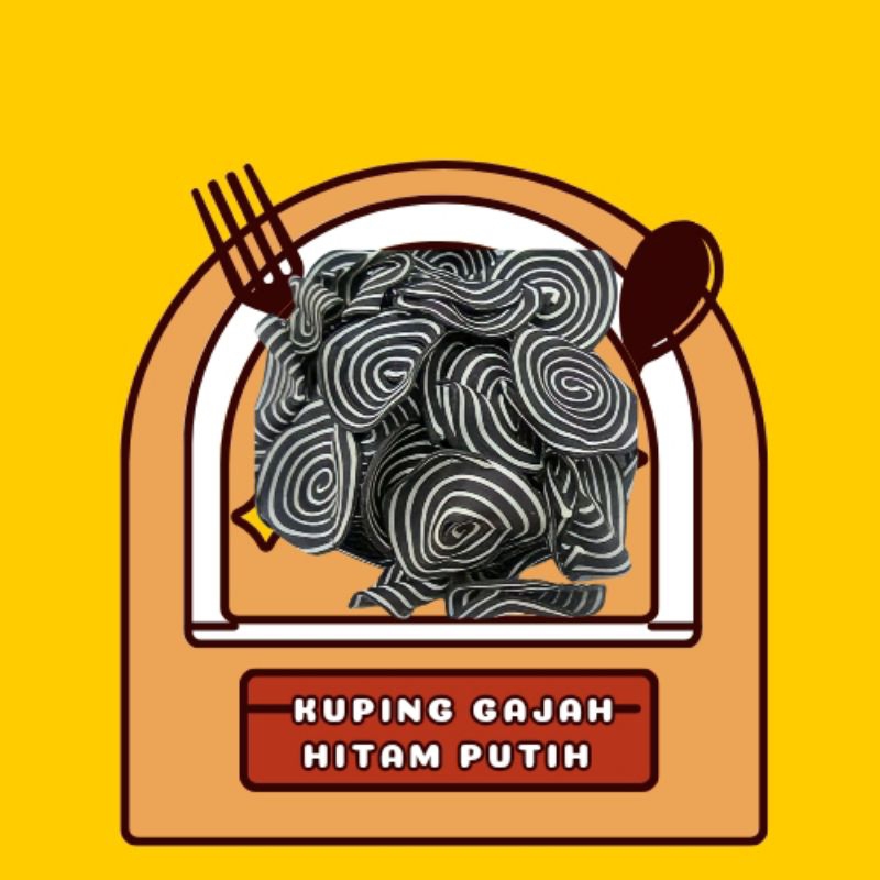 

Kuping Gajah Hitam Putih 250gr