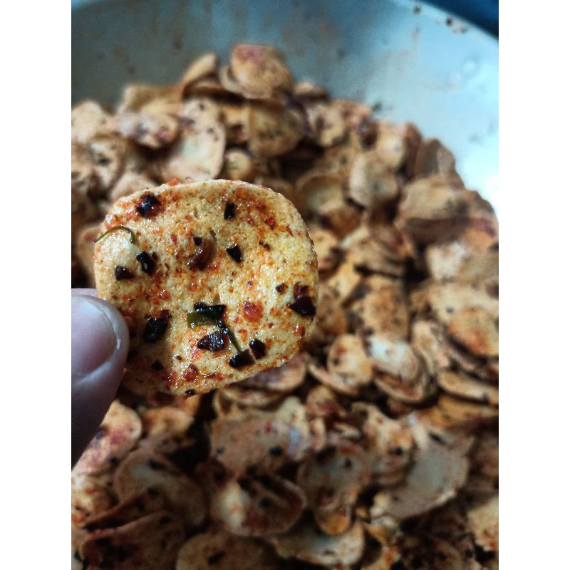

Basreng pedas aroma daun jeruk