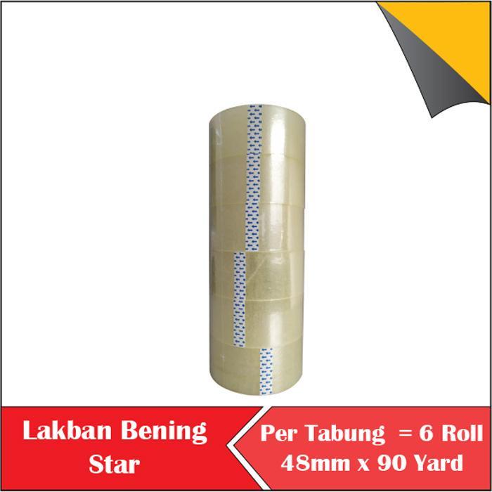 

Lakban solasi Bening Coklat Star Tape 2 Inch 45mm 90 Yard