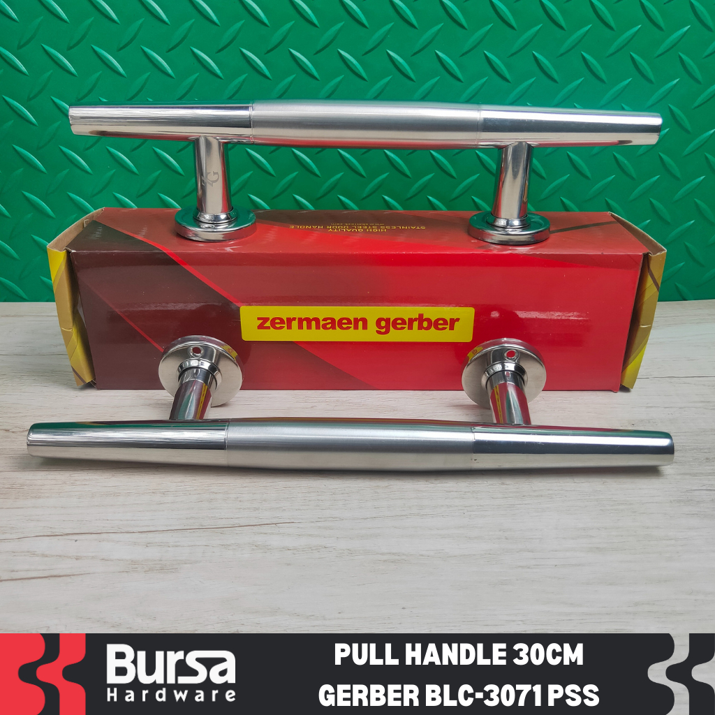 Pull Handle Gagang Tarikan Pintu Rumah 30 cm Gerber BLC 3071 Polished Stainless Steel
