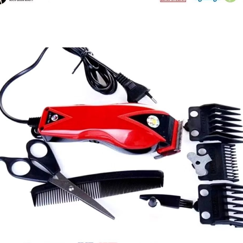 Alat Potong Rambut - Mesin Cukur Rambut Listrik Praktis Set Gunting Sisir HK-900 Hapy King 900 Set