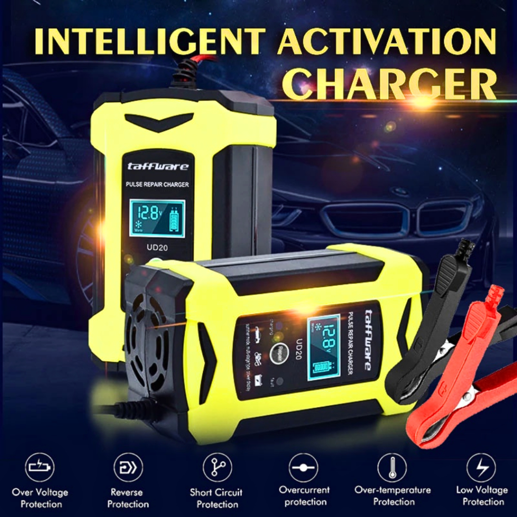 MALL Taffware Venus Cas Charger Aki Mobil motor 12 volt otomatis kering basah Intelligent 6A UD20