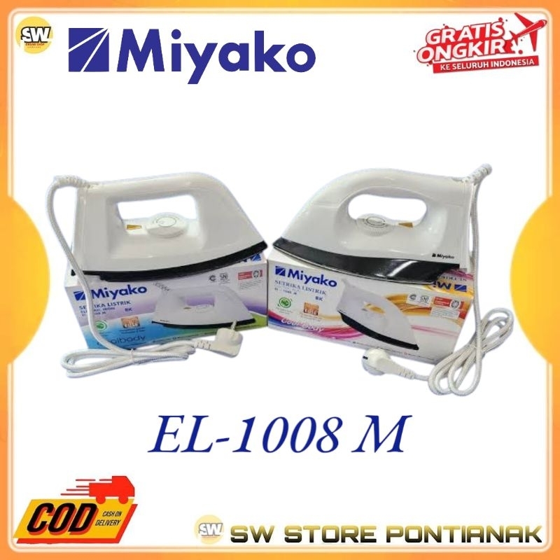 MIYAKO SETRIKA EL 1008M / SETRIKA MIYAKO EL-1008 M / SETRIKA LISTRIK MIYAKO
