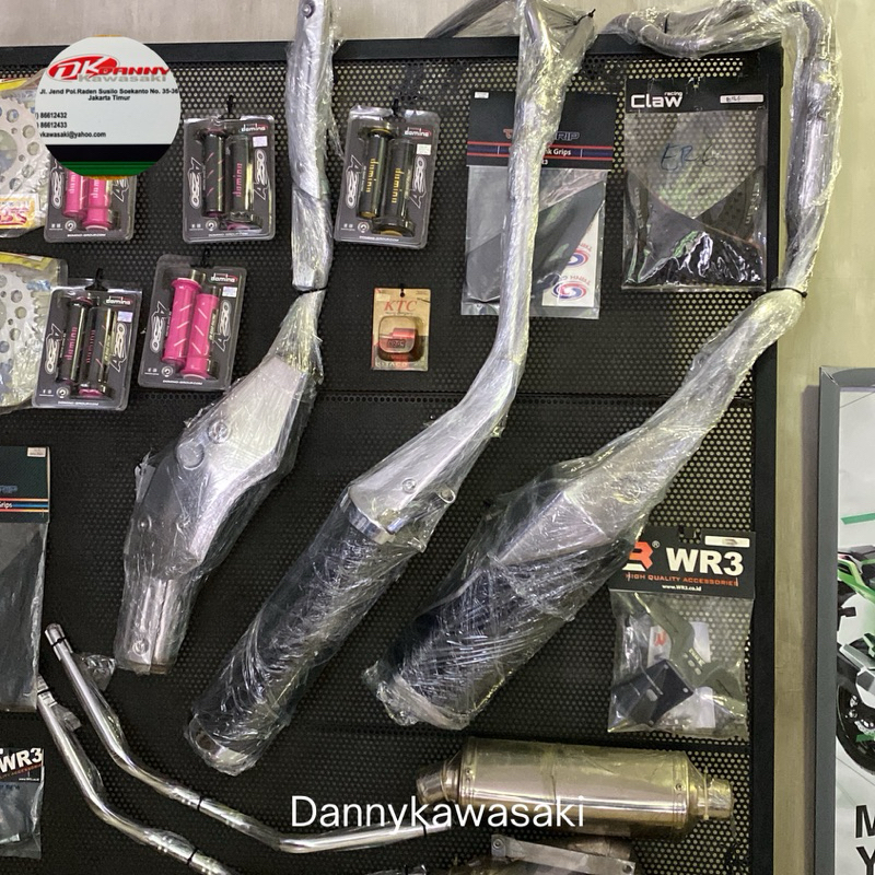 Knalpot standar bekas ninja 250 karbu ninja 250fi old dan knalpot klx250bf original