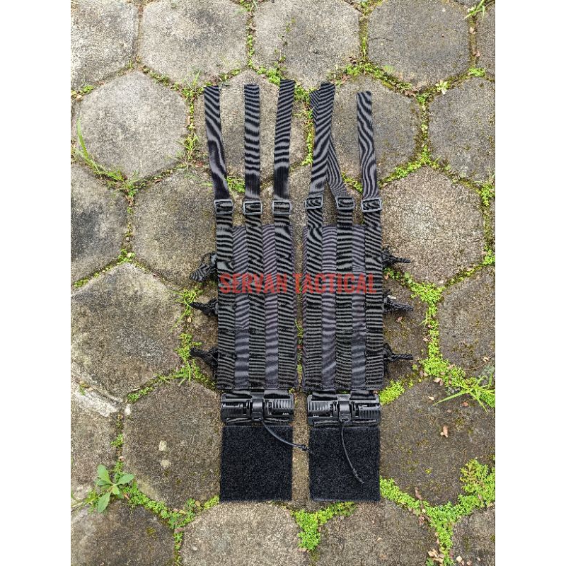 Cummerbund Vest+magazen Pouch Sayap Bodyvest Pelindung pinggang Vest Dilengkapi Quick release lepas 