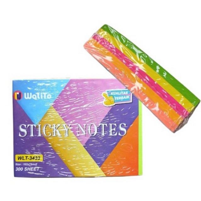 

Memo Sticky Notes Warna / Stick Note WLT-3433 Warna / Catatan Tempel