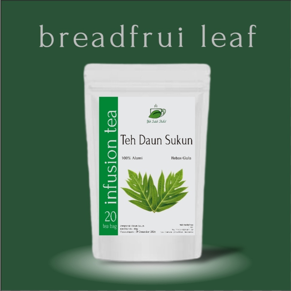 

TEH DAUN SUKUN / BREADFRUI LEAF TEA original {20 tea bag} *yuk seduh botanikal