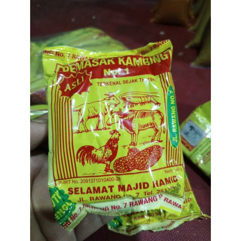 

Bumbu Selamat Pemasak Kambing No.1 (Sachet)
