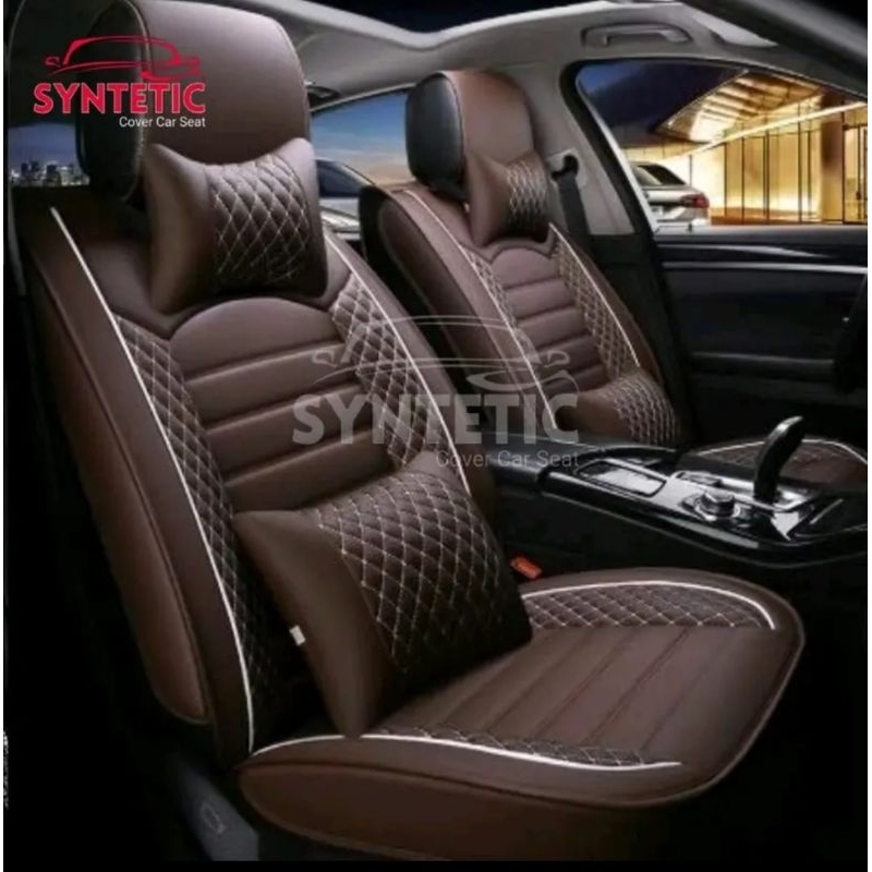 Sarung Jok Mobil Toyota Starlet Full Set Bonus Bantal Leher