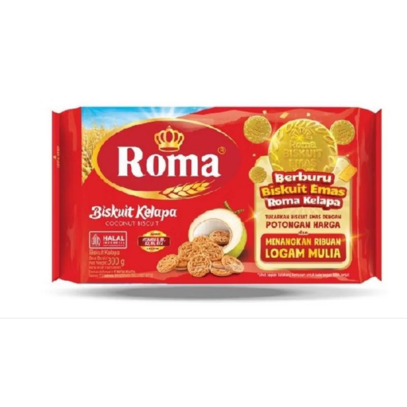 

biscuit roma kelapa snack 300 gram bisa cod cemilan biskuit makanan ringan roma kelapa