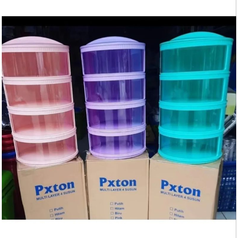 Pxton Tudung Saji 4 Susun Warna Random