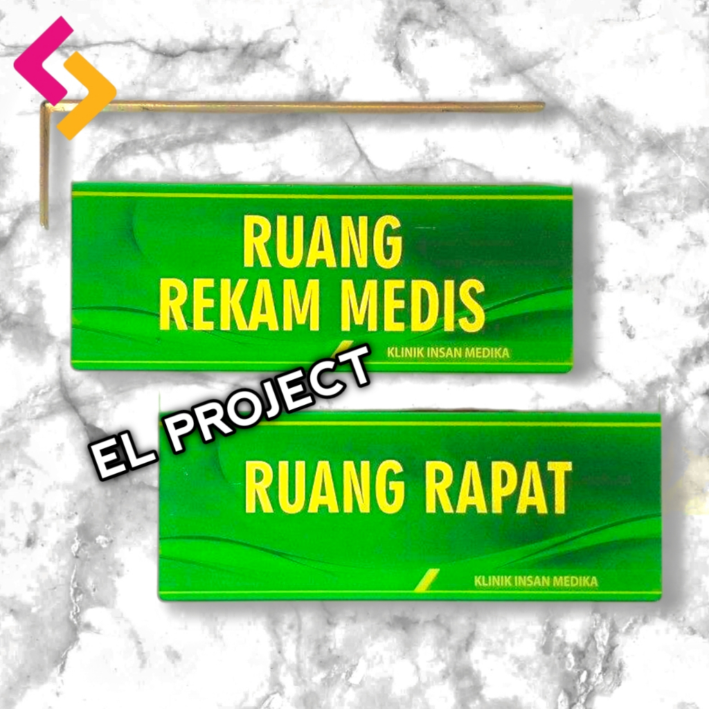 

Custom Papan Nama Ruangan Gantung Akrilik