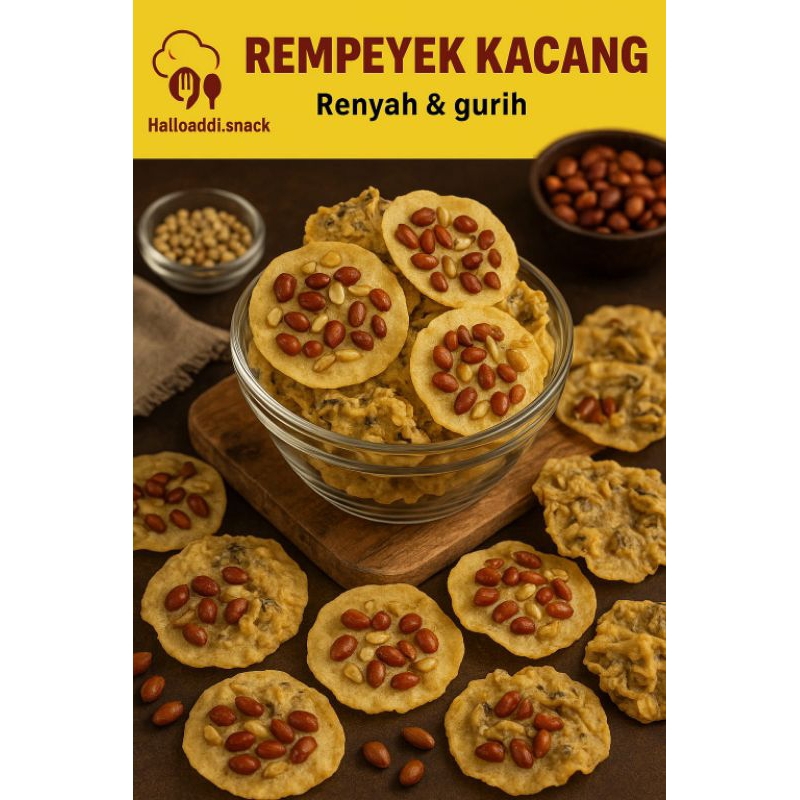 

Rempeyek kacang renyah rempeyek ikan tumbras 200 gram