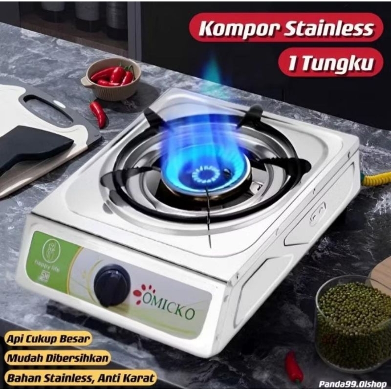 Kompor 1 tungku Omicko / Kompor 1 tungku