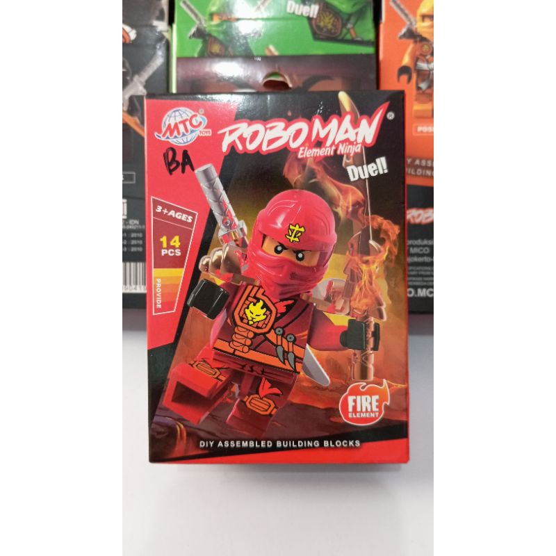 Mainan Brick Ninjago - Roboman Elemen Ninja