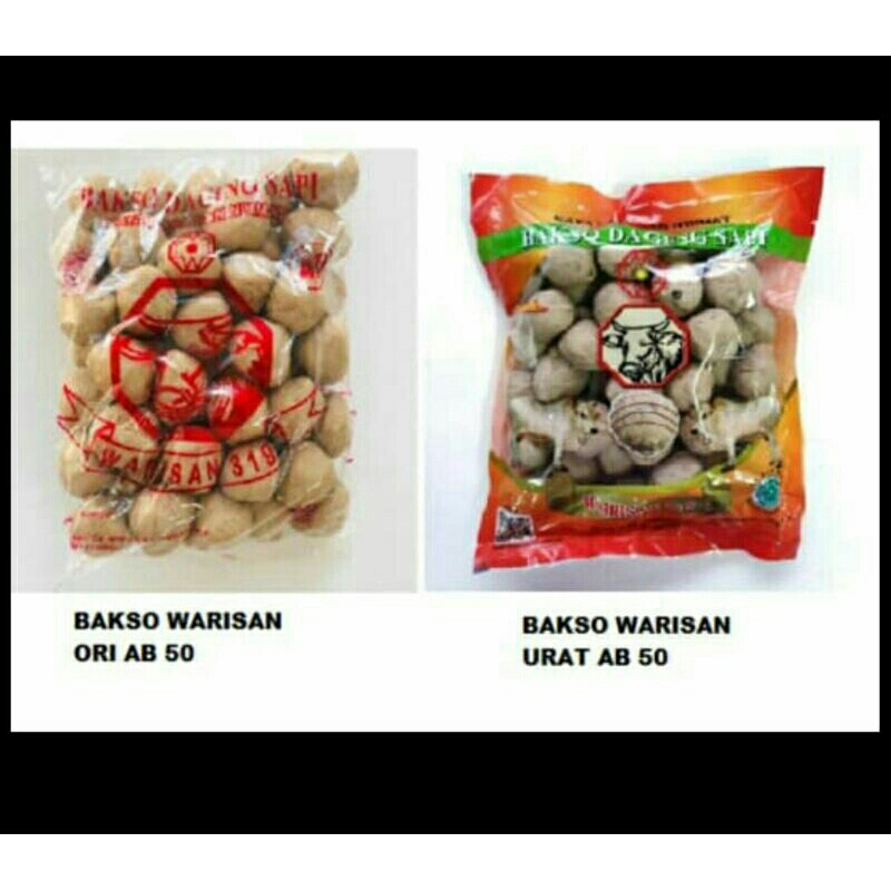 Bakso urat warisan / bakso polos warisan / baso urat warisan