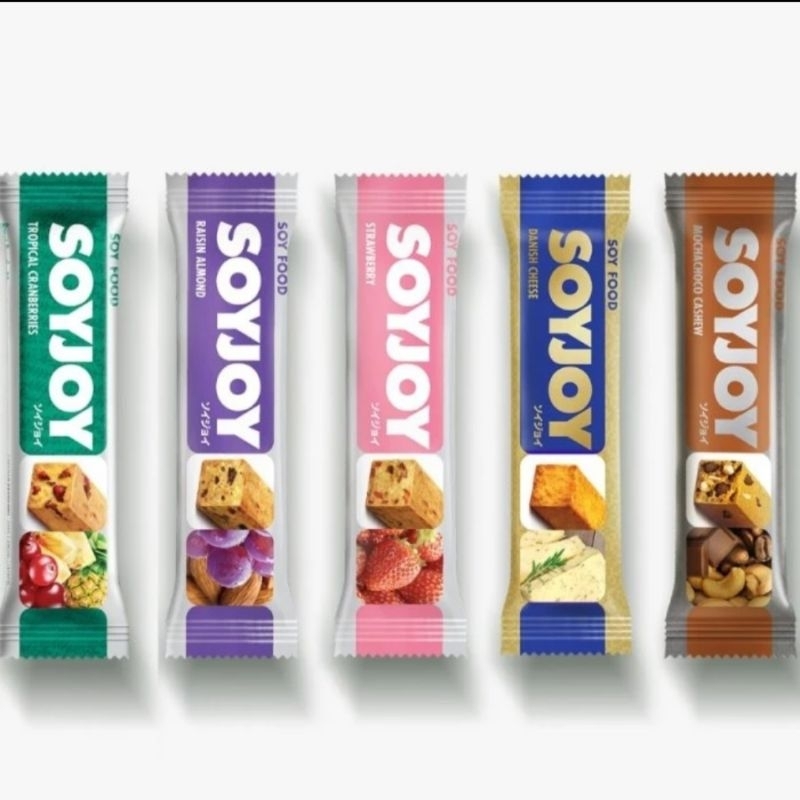 Soyjoy Fruit Soy Bar Strawbery & coklat almond 30g
