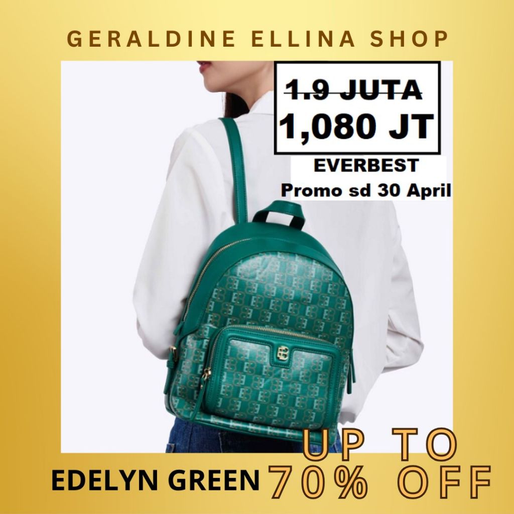 Tas ransel backpack Everbest wanita original SALE seri EDELYN