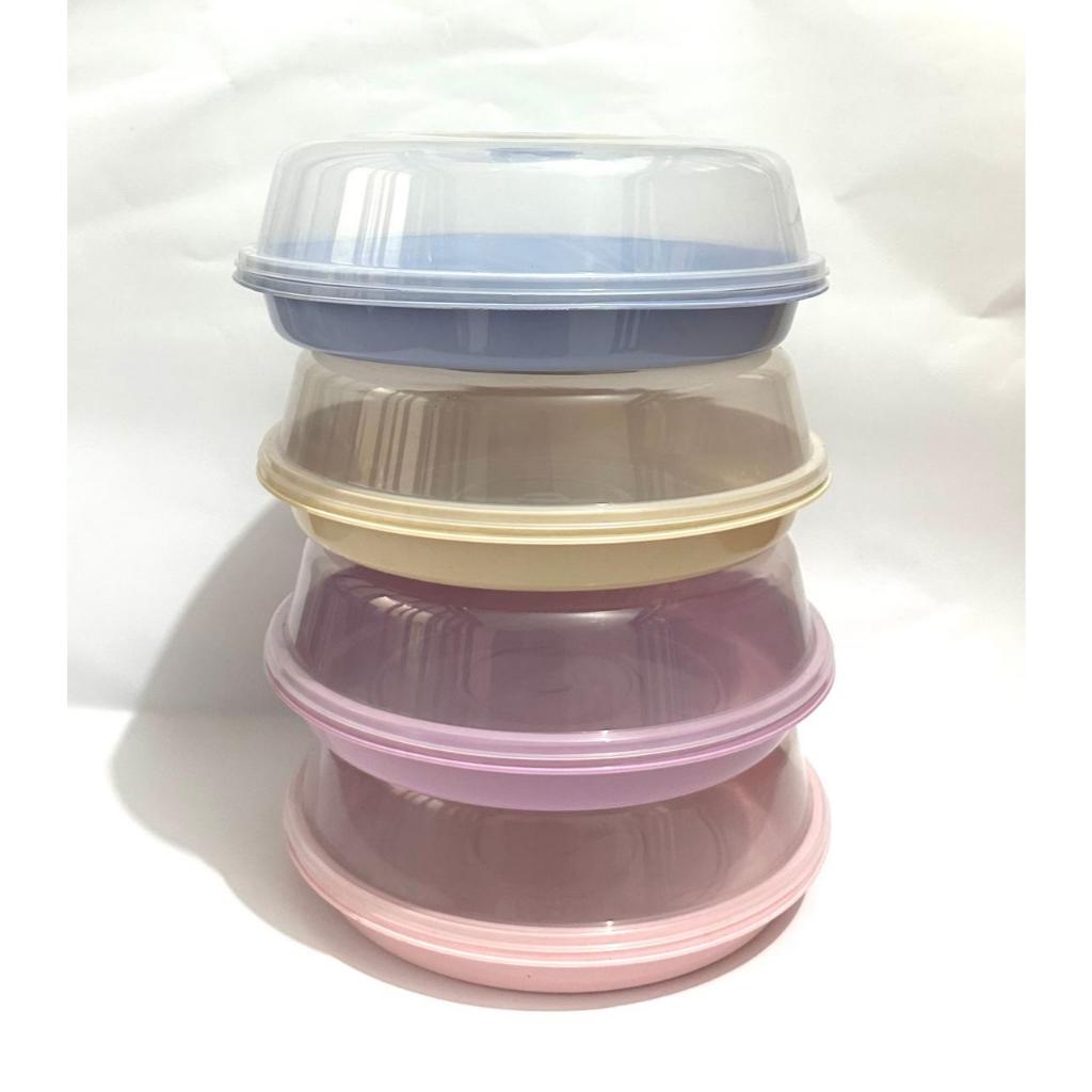 Kapsul Segi Kotak / Bulat Roti Tawar-Persegi Plastik Aesthetic / Tempat Kue Bolu Sultan / Display Ma