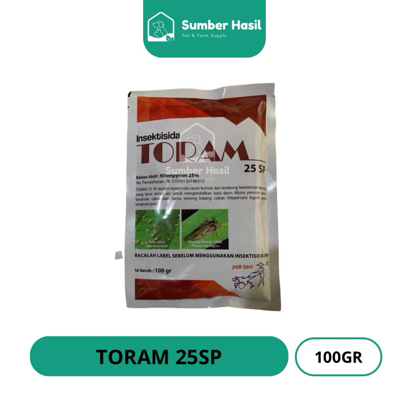 TORAM 100GRAM 25 SP INSEKTISIDA NITENPYRAM 25% TORAM OBAT WERENG ORIGINAL