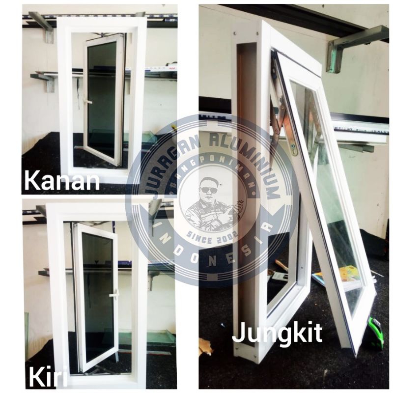 Jendela Single Aluminium L 60 x T 200