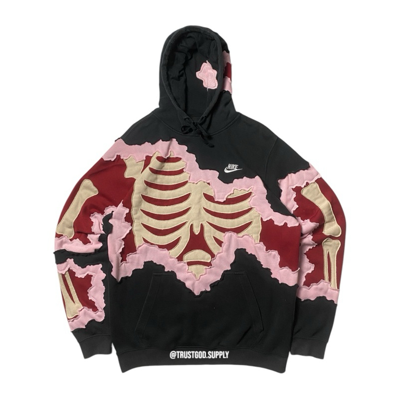 REWORKED NIKE SKELETON HOODIE