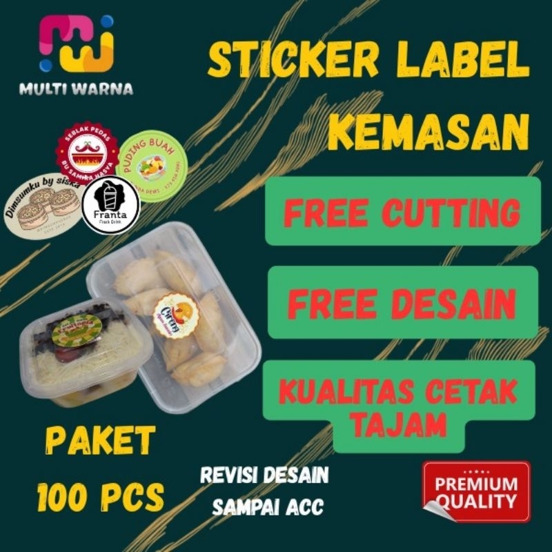 

STICKER LINGKARAN CUSTOM 100 PCS - Custom Desain