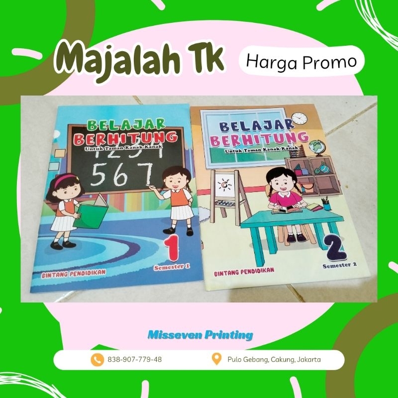 Buku Belajar Berhitung TK Bintang Pendidikan