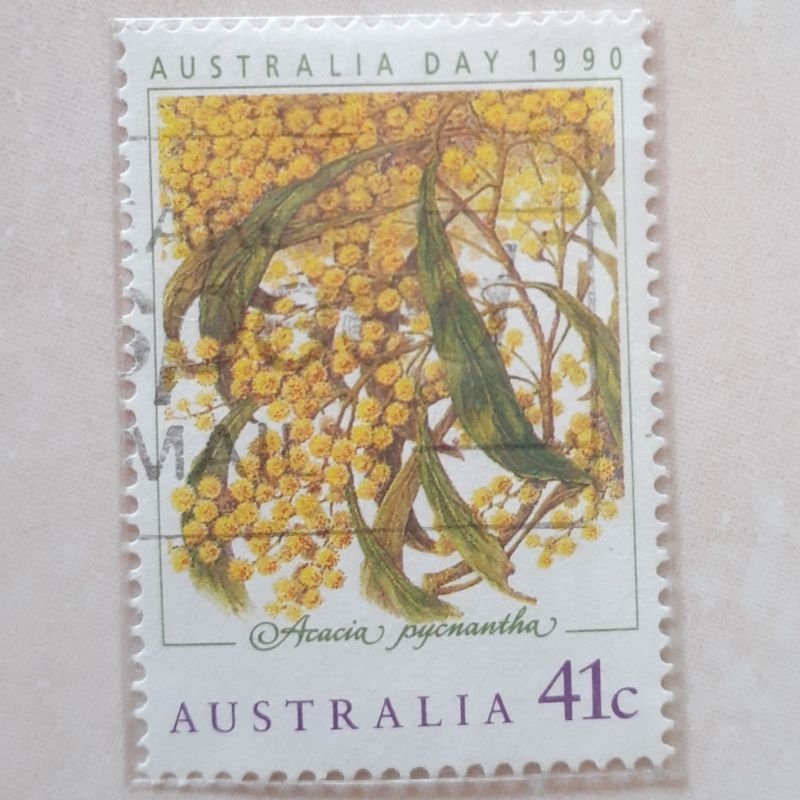 

Perangko Australia Australia Day 1990 - Golden Wattle (Acacia pycnantha) Tahun 1990