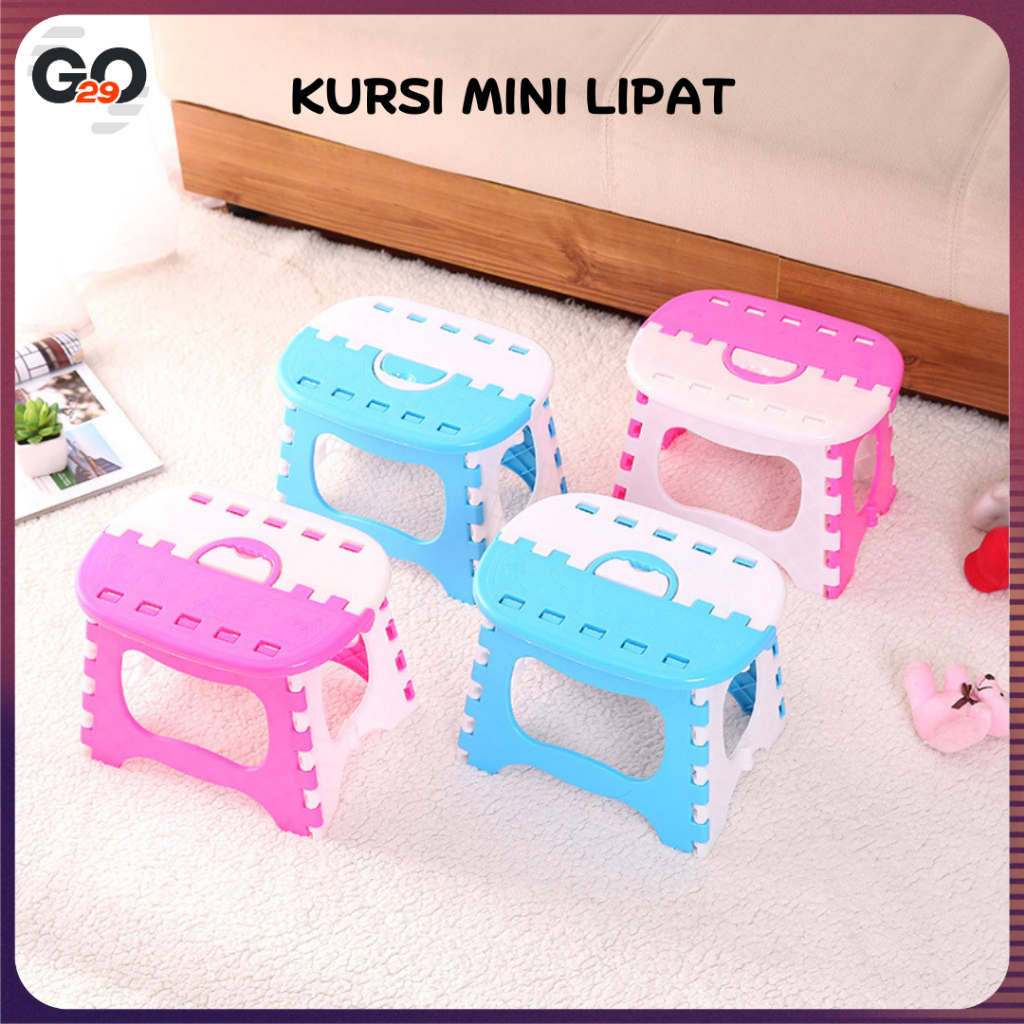 Kursi Anak Lipat Plastik Tebal / Tempat Duduk Lipat Anak