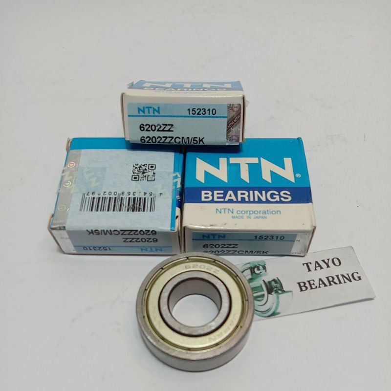 BEARING 6202 ZZ NTN LAHER 6202 ZZ NTN Size 15X35X11MM