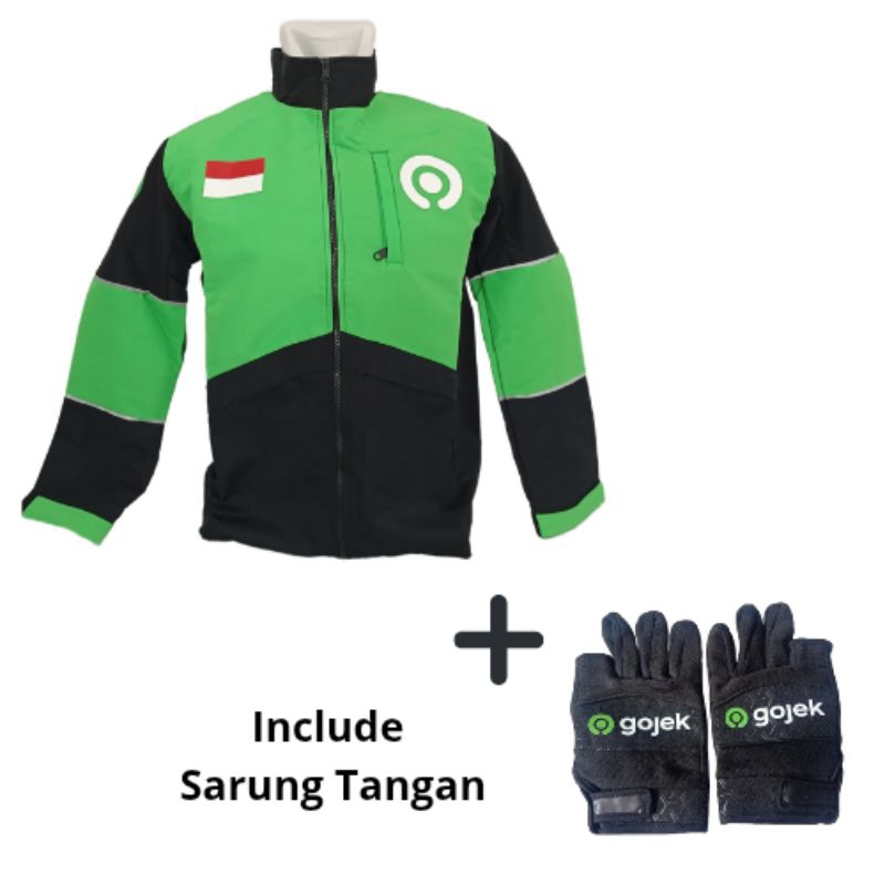 Jaket Gojek Garuda + Sarung Tangan Gojek