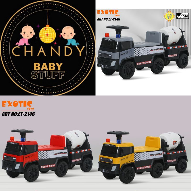 MAINAN MOBIL MOBILAN ANAK RIDE ON EXOTIC ANAK TERBARU ET 2145 (MOBIL PEMADAM), ET 2146 (TRUK MOLEN) 