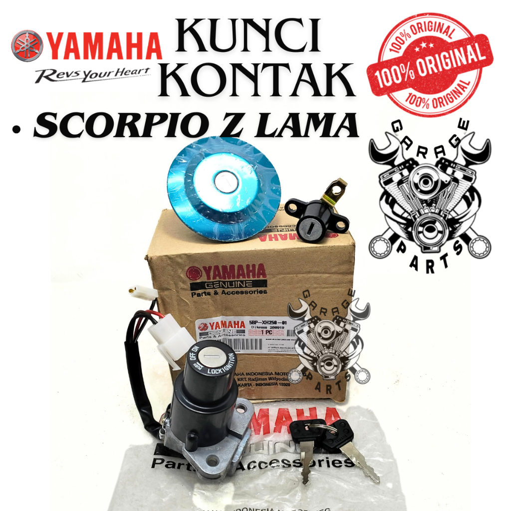 Kunci Kontak Set 5BP Yamaha Scorpio Z Kunci Motor Scorpio Lama 1 Set Presisi Key Set  Asli Ori YGP