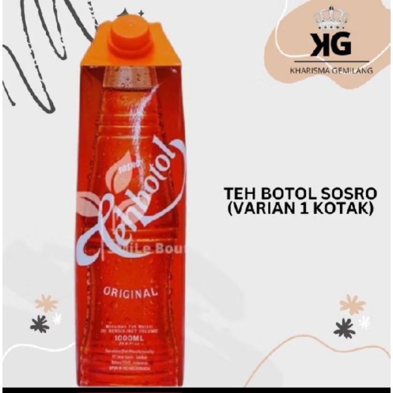 

Teh Sosro 1 Liter kotak Original 1 Liter teh Botol kotak Manis Anak dewasa
