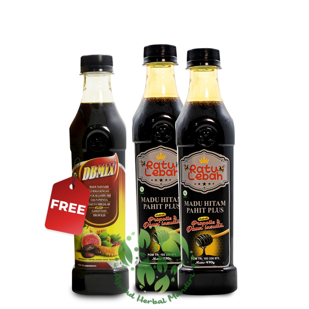 

Beli 2 Madu Hitam Pahit Ratu Lebah Gratis 1 Pcs DB MIX Ratu Lebah 470gr