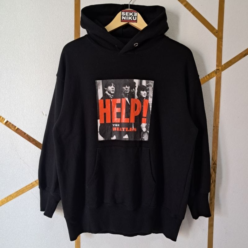 Hoodie THE BEATLES Official E hyphen World Gallery bahan babyteri