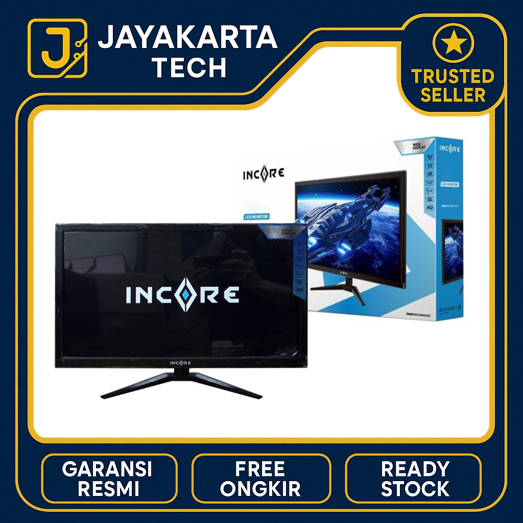 Incore LCD Monitor Gaming Flat size 19" 22" 24"