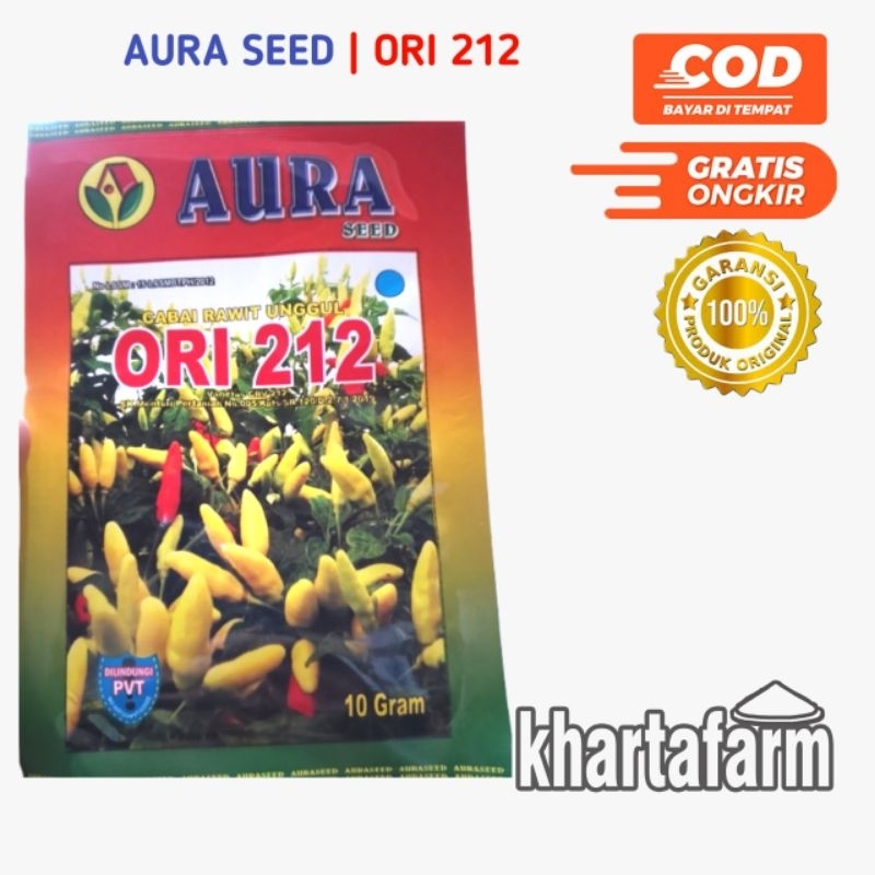 ORI 212 BENIH CABE RAWIT MERAH ORIGINAL 10 G exp 2026  AURA SEED