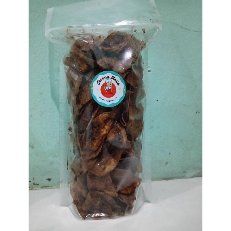 

keripik kripik pisang coklat lumer