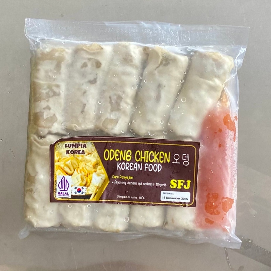

SFJ Odeng Chicken Korean Food Isi 10 + Saus / Odeng Ayam / Lumpia Korea