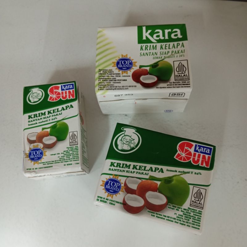 

Sun Kara Santan Cair Gurih Krim Kelapa 110ml & 200ml Siap Pakai Coconut Cream Kuah Saus Masakan