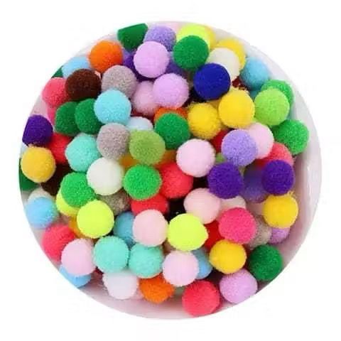 

1000 Pcs Ukuran 1.5 Cm | Bola Pom Pom | DIY Kerajinan Pompom Mainan anak-anak Buatan Tangan DIY | Pompom 1,5 Cm | Pompom | Pompom Kecil | Pompom Bulu Kecil | Pompom Mix Warna | Pompom Warna Warni | Bola Bulu Halus