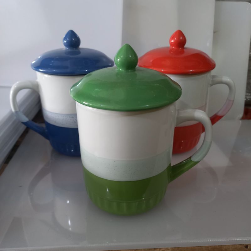 Mug tutup Mug keramik Mug jumbo Gelas
