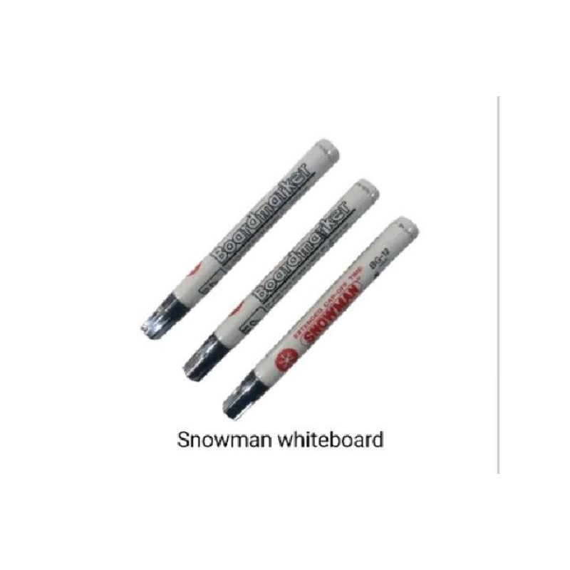 

spidol snowman whiteboard hitam per pcs
