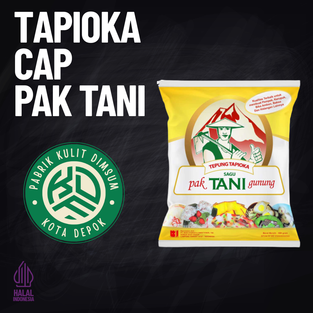

Tepung Tapioka CAP PAK TANI GUNUNG 500gr Halal