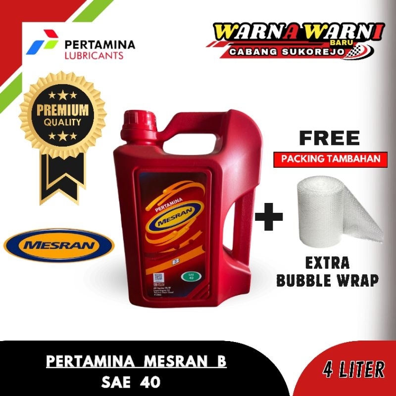 OLI PERTAMINA MESRAN B SAE 40 (4 LITER)