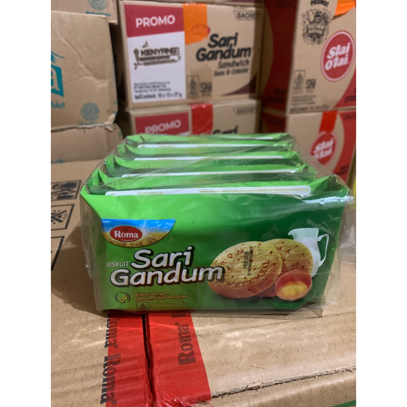 

Biskuit Sari Gandum Sachet 1 pak isi 10 pcs x 39 gram