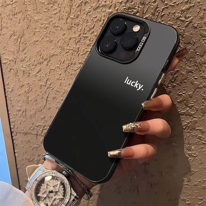 BOSSCASE168 - [108] Case iPhone Softcase Motif Lucky A Casing Hp iPhone Untuk iPhone 11 12 13 14 15 