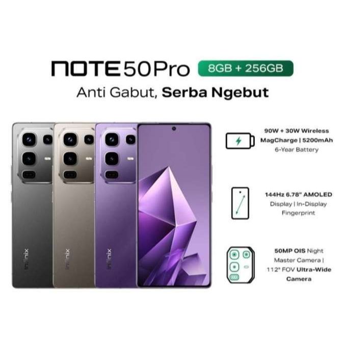 Infinix Note 50 PRO nfc ram 8/256gb Bergaransi
